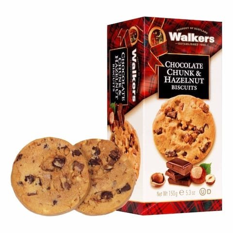 Walkers Chocolate Chunk And Hazelnut Biscuits 150g - Image 4